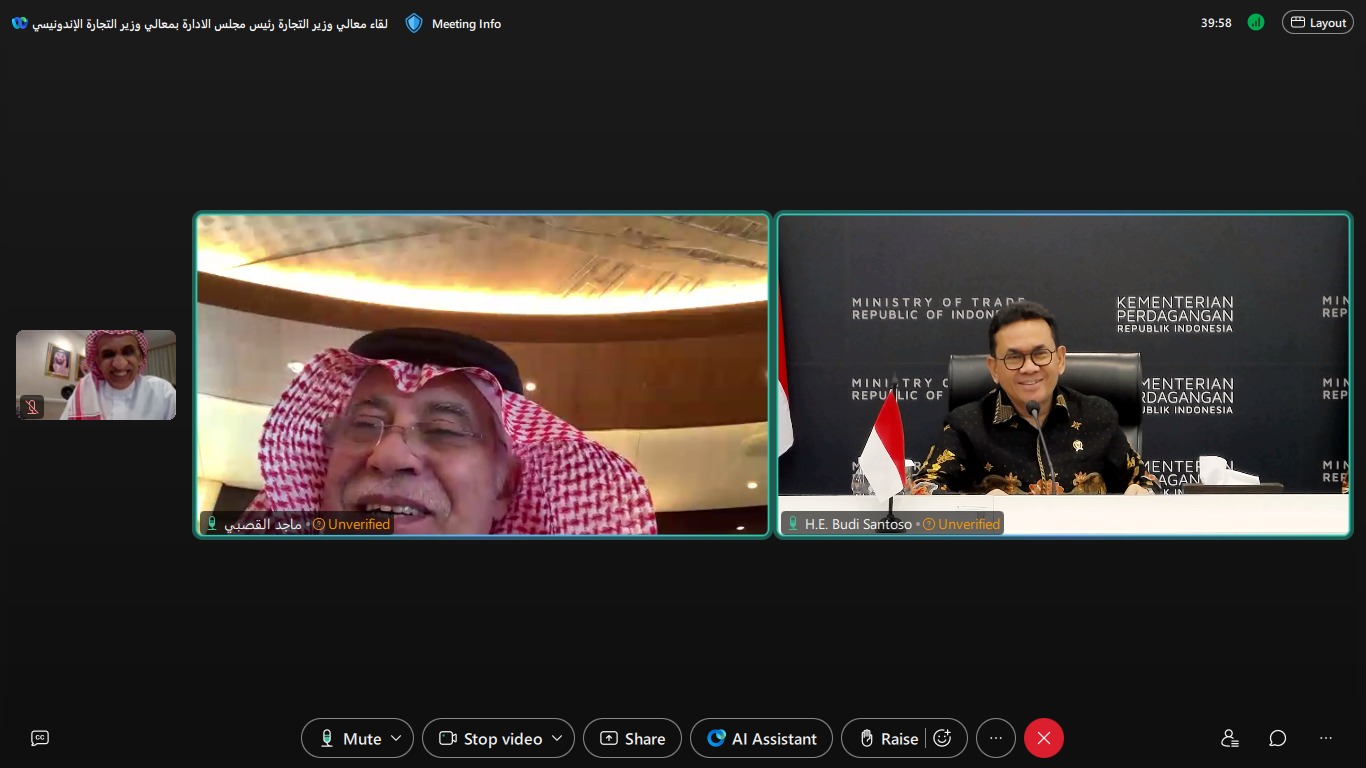 Pertemuan Bilateral Mendag RI dengan Mendag Arab Saudi