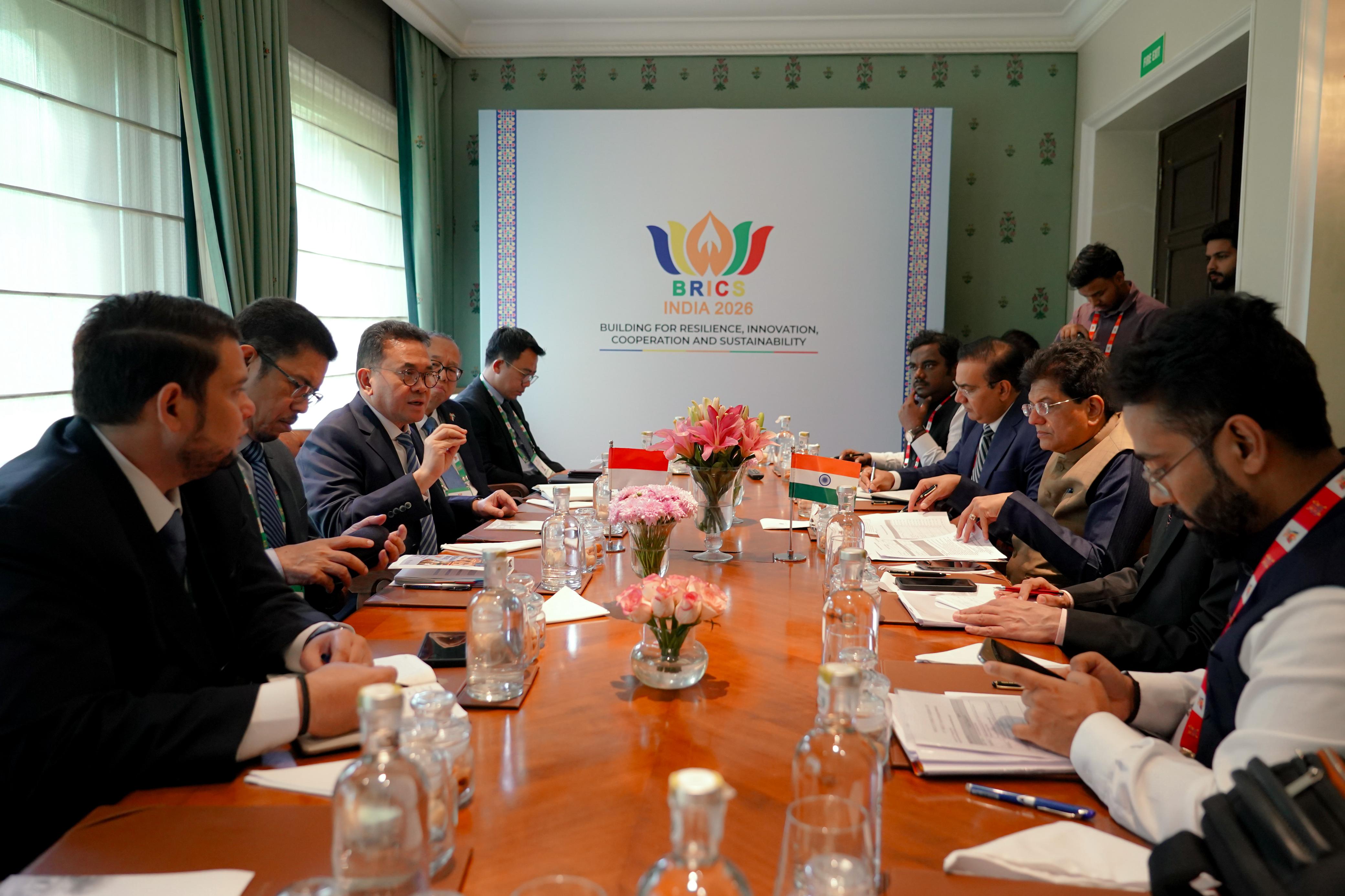 Pertemuan Bilateral Menteri Perdagangan RI dengan Menteri Perdagangan dan Industri India