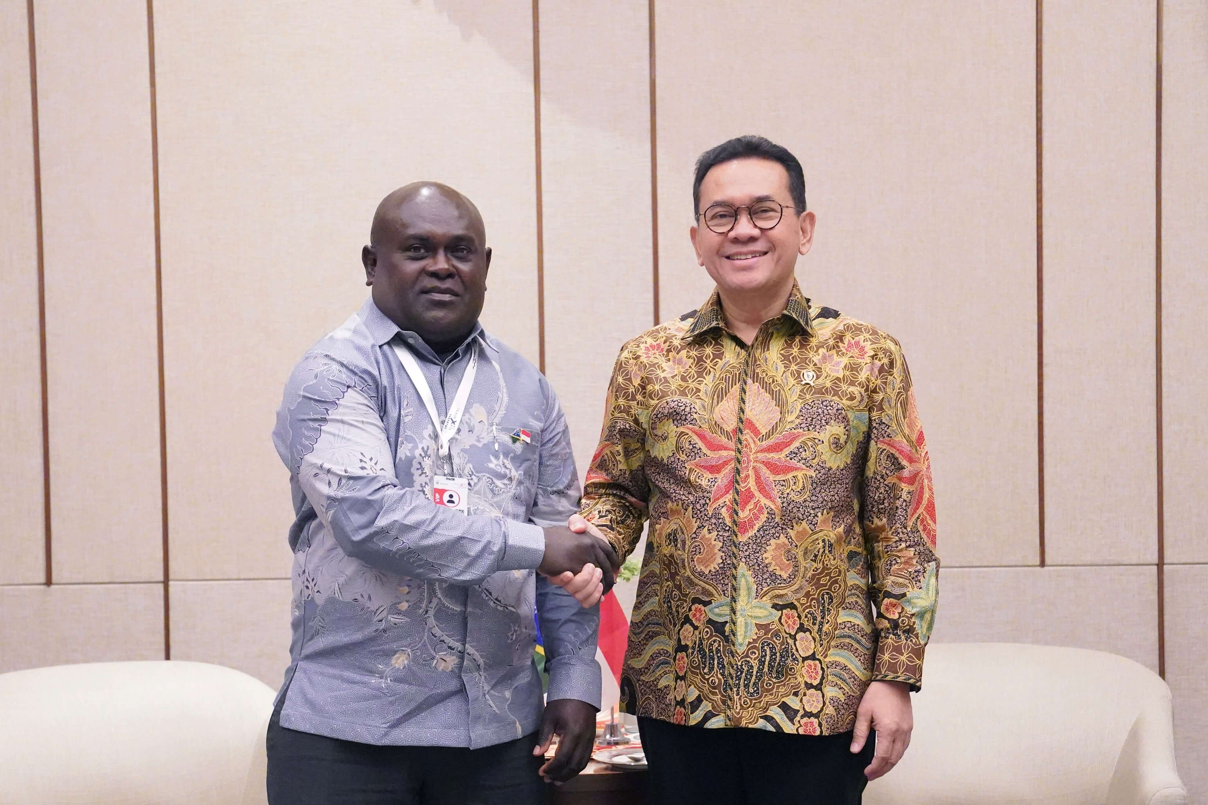 Mendag RI Menerima Kunjungan Mendag Kepulauan Solomon