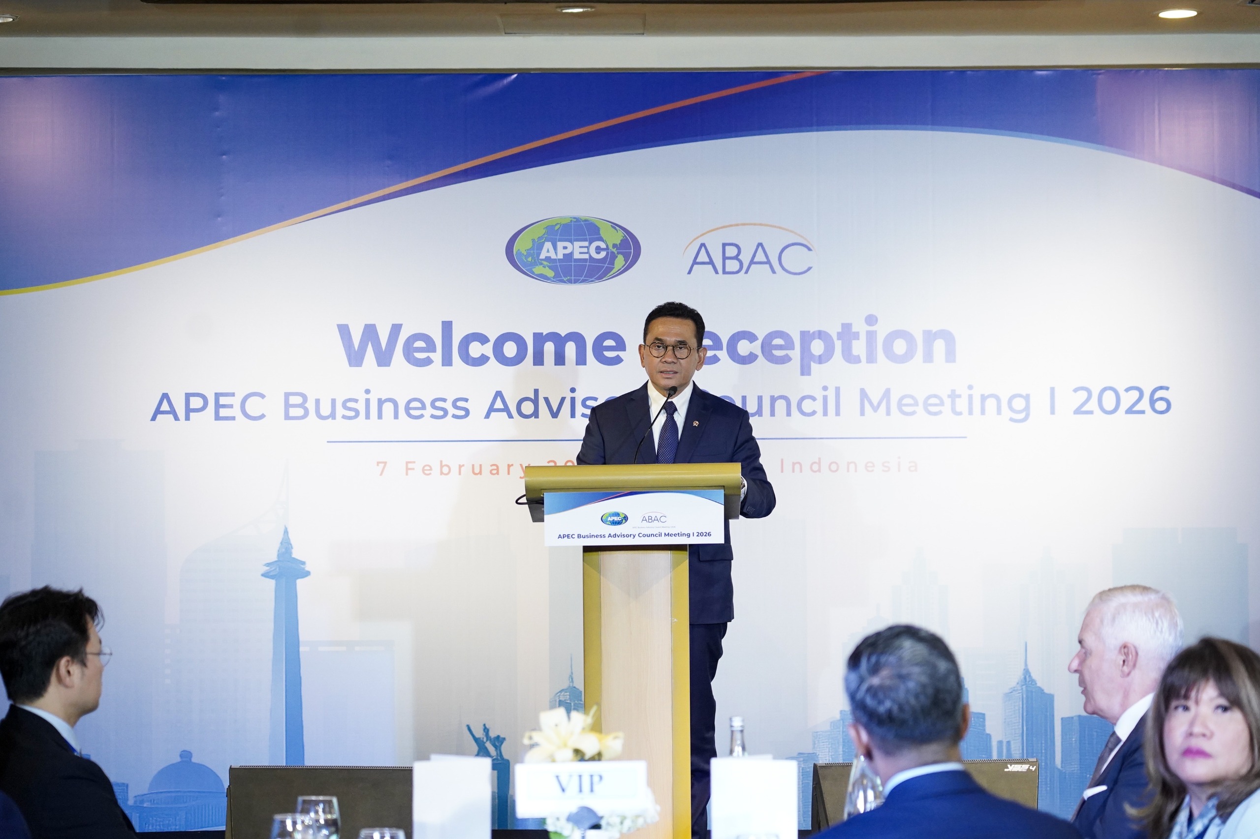 Mendag pada Welcome Reception ABAC Meeting 2026