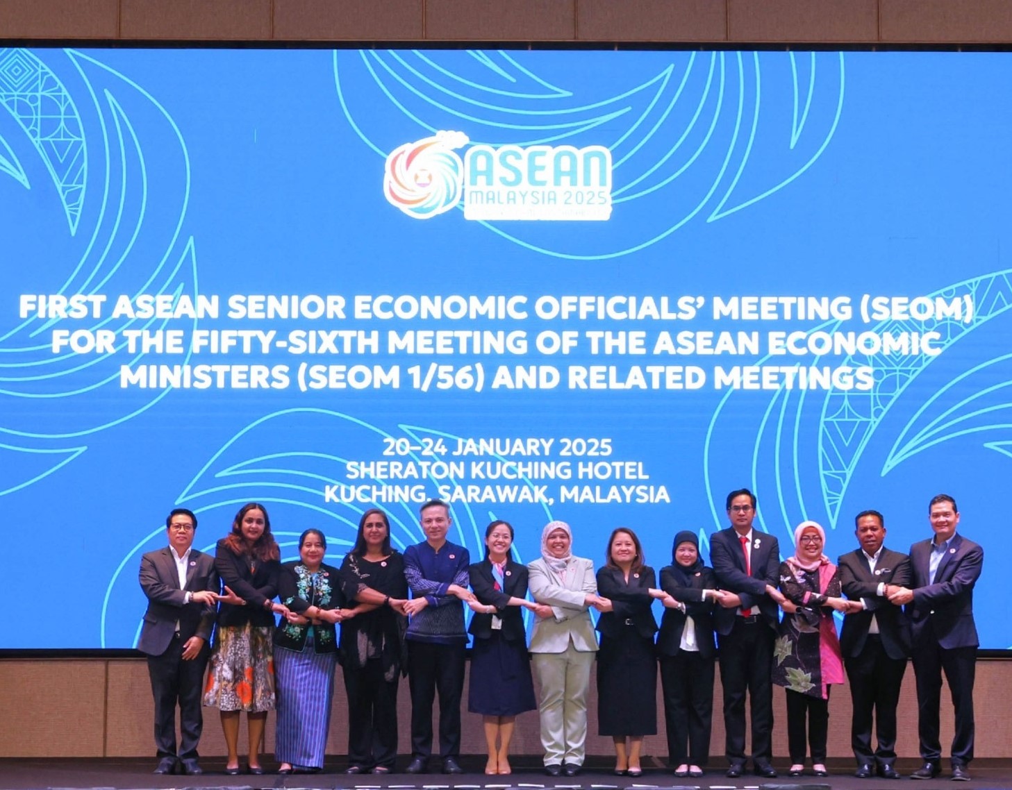 Pertemuan the First Meeting of the ASEAN Senior Economic Officials for the Fifty-Sixth Meeting of the ASEAN Economic Ministers (SEOM 1/56)