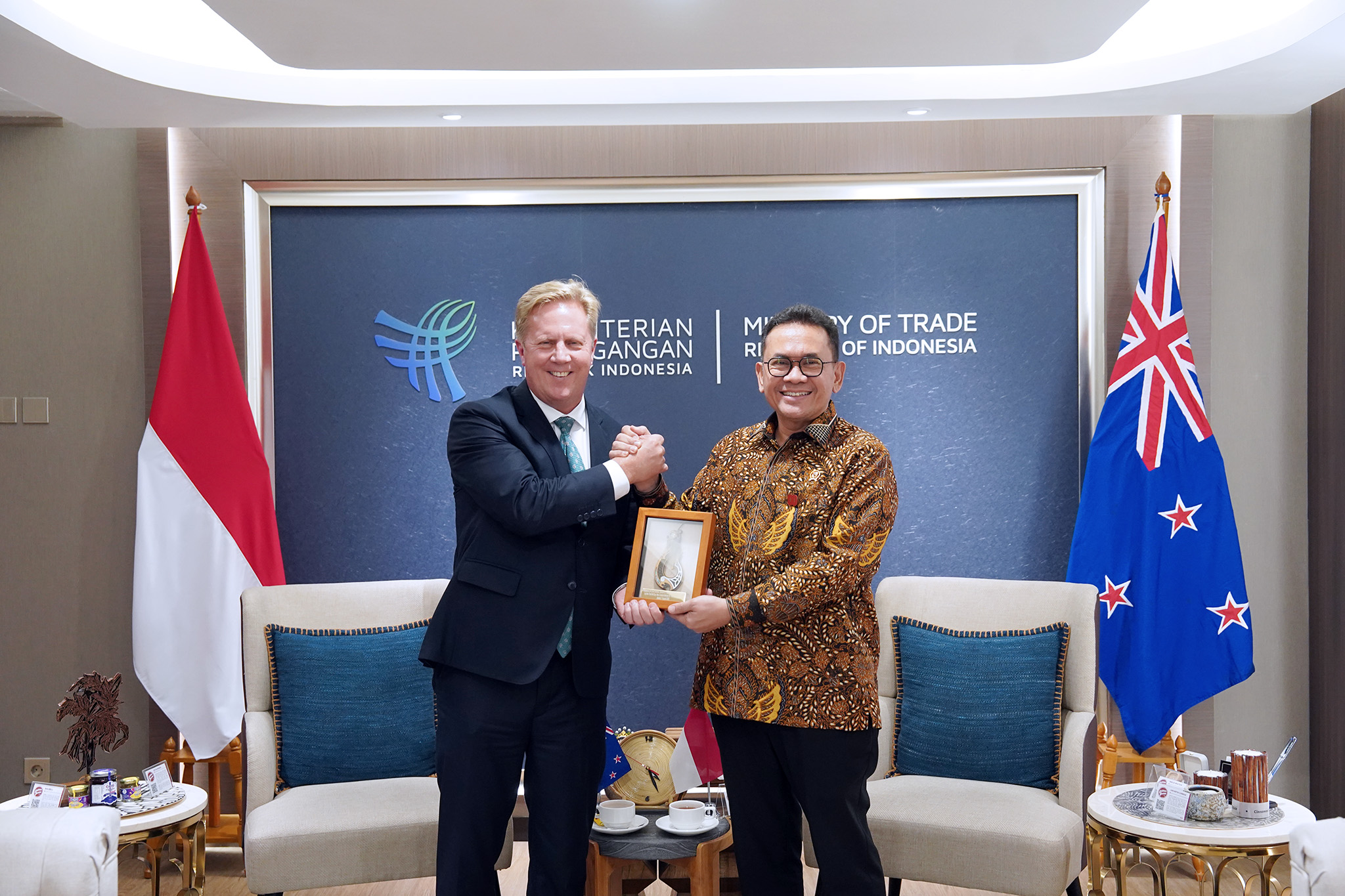 Mendag RI Menerima Kunjungan Kehormatan Menteri Perdagangan, Investasi, dan Pertanian Selandia Baru